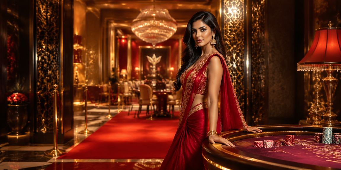 Player enjoying Aviator betting game on mobile in Indian casino atmosphere