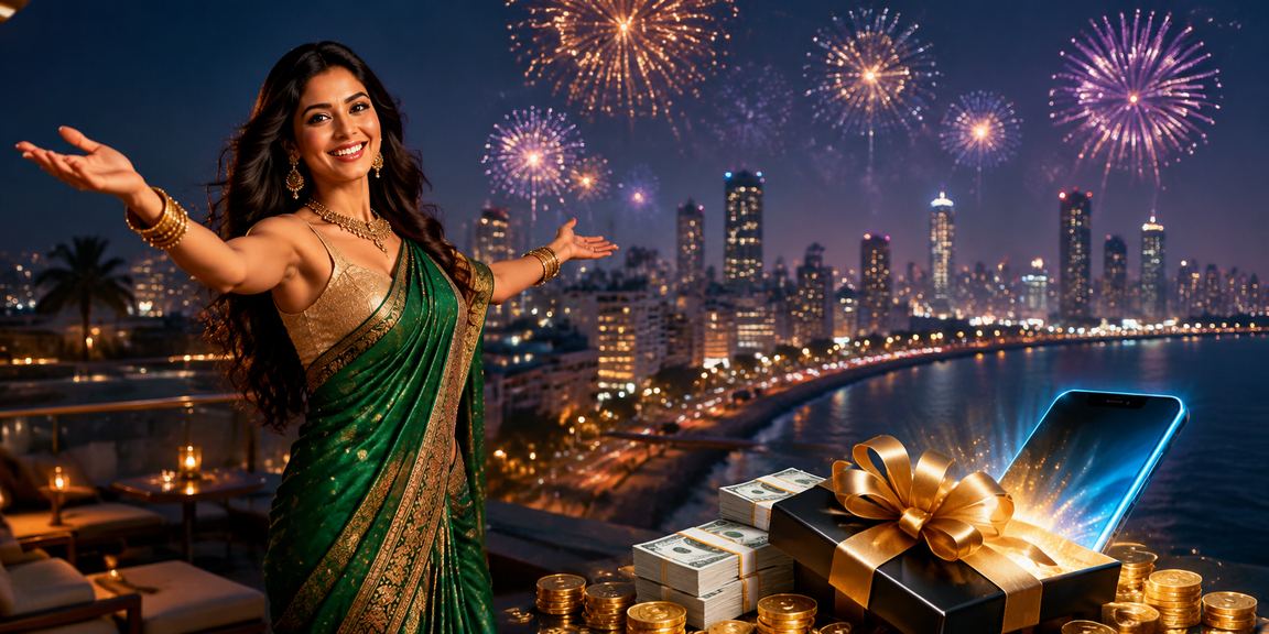 Player enjoying mobile slots casino app in Bandra with lively ambience